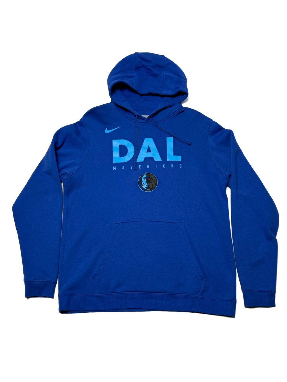 Nike Dallas Mavericks DAL Royal Blue NBA Pullover Hoodie L